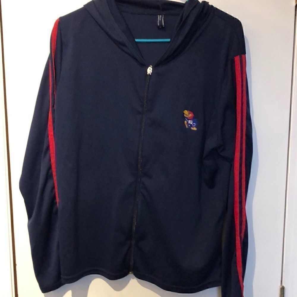 KU hoodie full zip jacket size L
